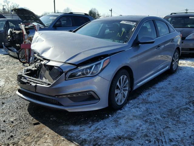 5NPE34AF9GH265875 - 2016 HYUNDAI SONATA SPO TEAL photo 2