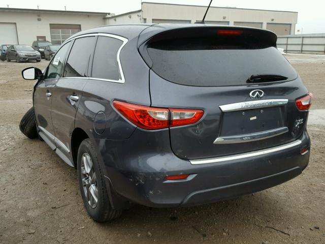 5N1AL0MM7DC350802 - 2013 INFINITI JX35 BASE GRAY photo 3