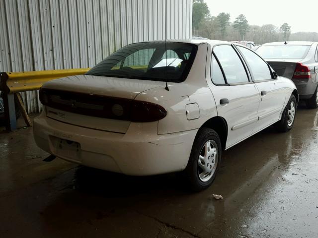 1G1JC52F837315868 - 2003 CHEVROLET CAVALIER WHITE photo 4