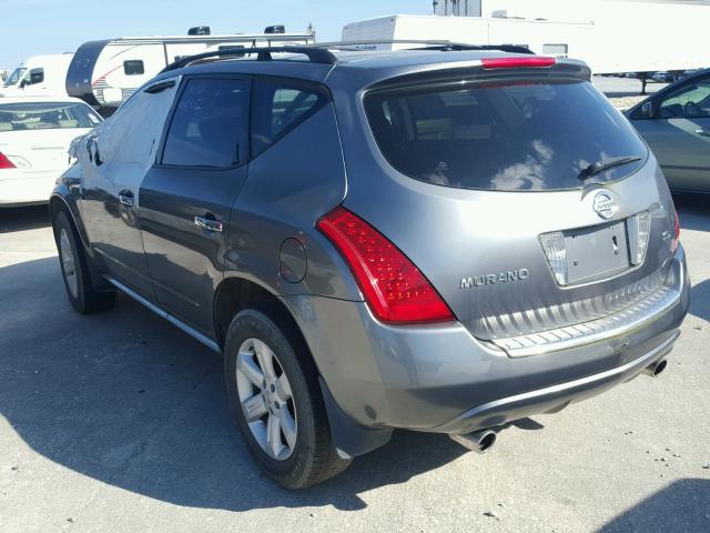 JN8AZ08T77W519342 - 2007 NISSAN MURANO SL GRAY photo 3