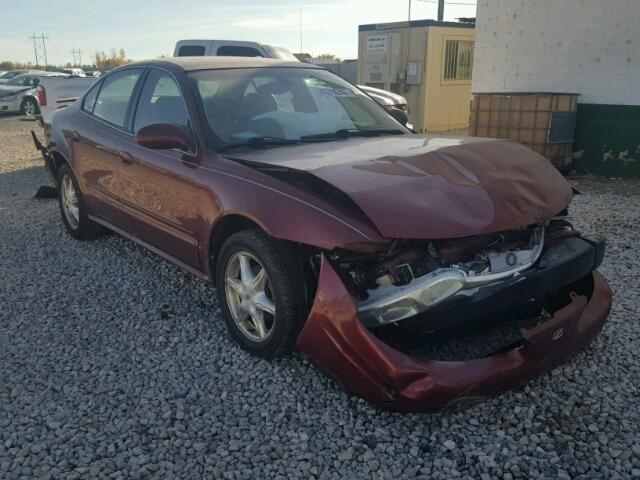 1G3NF52E3YC417715 - 2000 OLDSMOBILE ALERO GLS RED photo 1