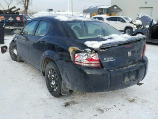 1B3LC56R88N274232 - 2008 DODGE AVENGER SX BLACK photo 3