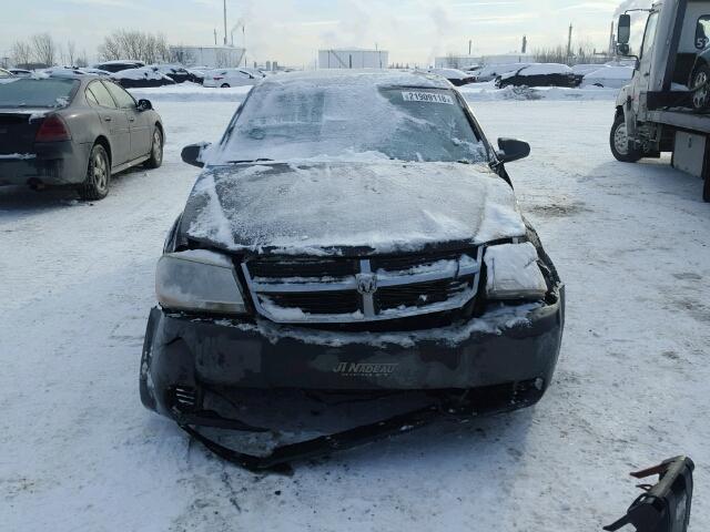 1B3LC56R88N274232 - 2008 DODGE AVENGER SX BLACK photo 9