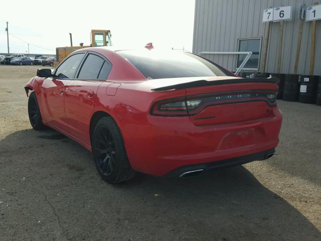 2C3CDXCT5GH196995 - 2016 DODGE CHARGER R/ RED photo 3