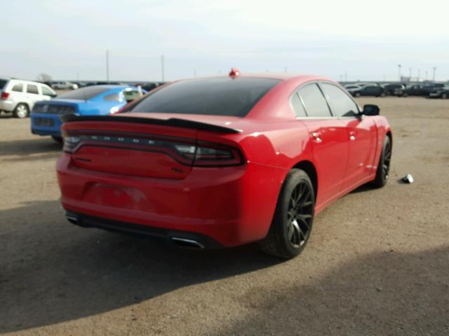 2C3CDXCT5GH196995 - 2016 DODGE CHARGER R/ RED photo 4