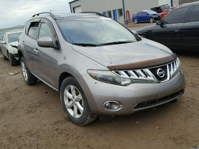 JN8AZ18U19W014012 - 2009 NISSAN MURANO S GRAY photo 1