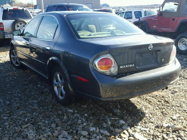 JN1DA31D02T403742 - 2002 NISSAN MAXIMA GLE GRAY photo 3