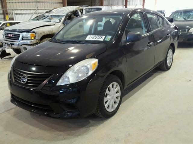 3N1CN7AP0DL821677 - 2013 NISSAN VERSA S BLACK photo 2