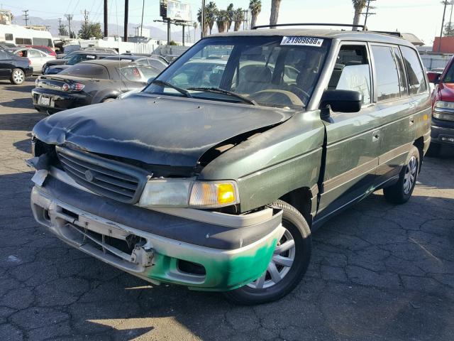 JM3LV5220T0801064 - 1996 MAZDA MPV WAGON GREEN photo 2