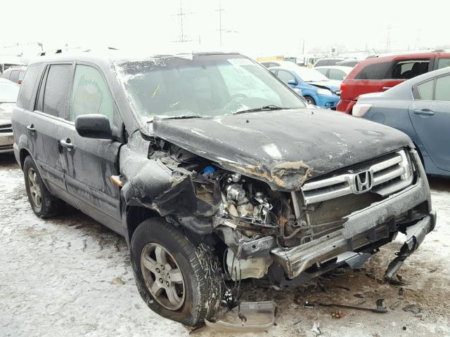 5FNYF28567B039703 - 2007 HONDA PILOT EXL BLACK photo 1