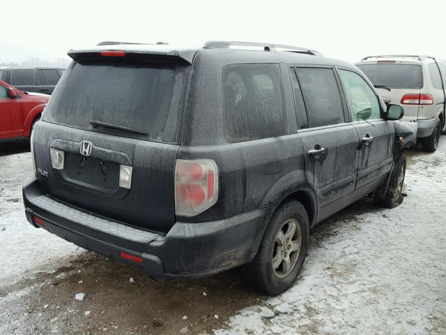 5FNYF28567B039703 - 2007 HONDA PILOT EXL BLACK photo 4