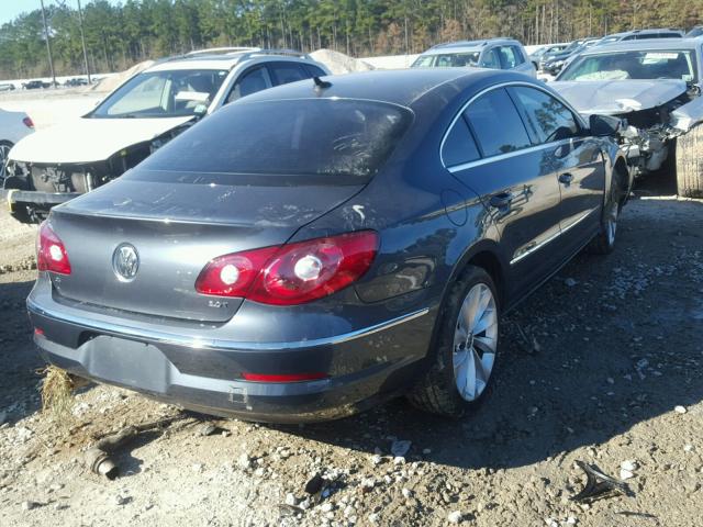 WVWHN7AN3BE730451 - 2011 VOLKSWAGEN CC LUXURY GRAY photo 4