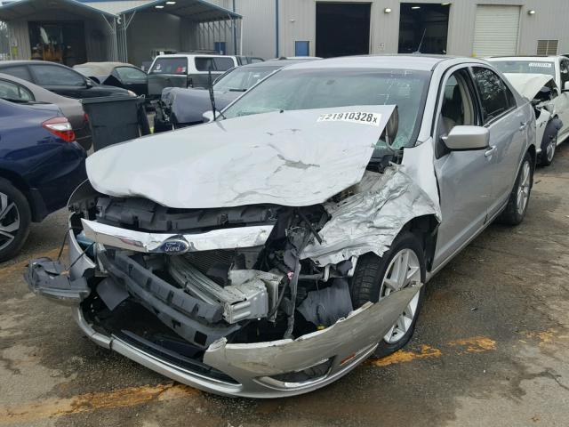 3FAHP0JA0AR296778 - 2010 FORD FUSION SEL SILVER photo 2