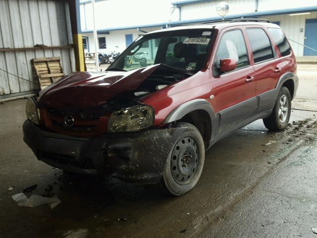 4F2YZ04166KM08026 - 2006 MAZDA TRIBUTE S RED photo 2