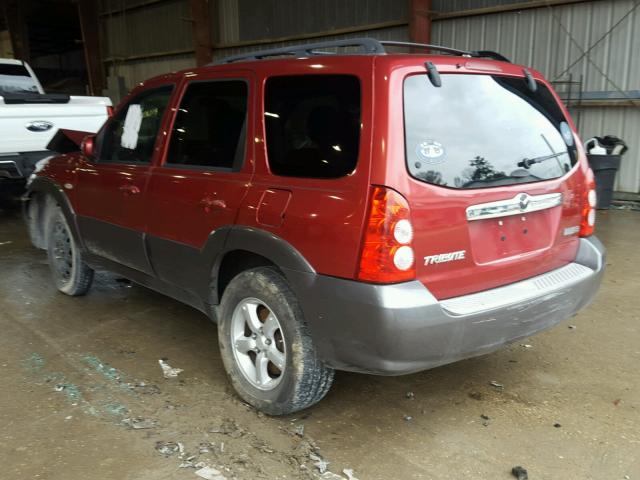 4F2YZ04166KM08026 - 2006 MAZDA TRIBUTE S RED photo 3