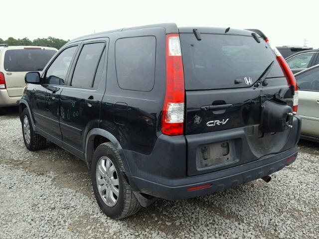 JHLRD68816C018316 - 2006 HONDA CR-V EX BLACK photo 3