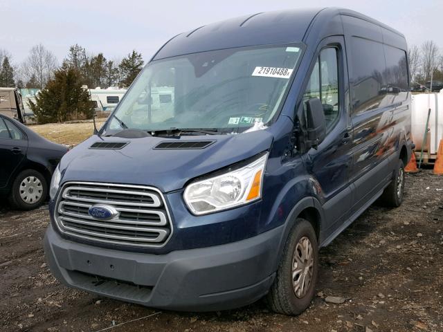 1FTYR2CG0HKA06572 - 2017 FORD TRANSIT T- BLUE photo 2