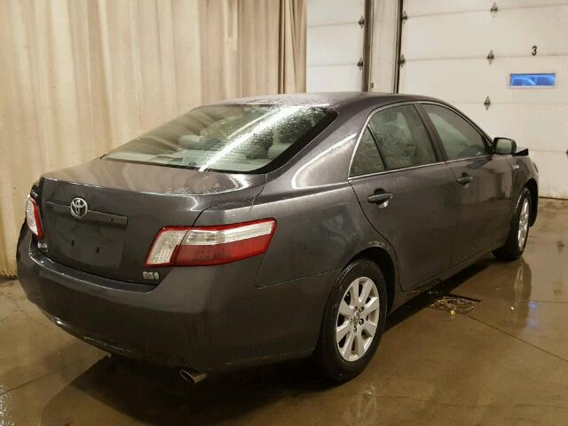 4T1BB46K79U102559 - 2009 TOYOTA CAMRY HYBR CHARCOAL photo 4