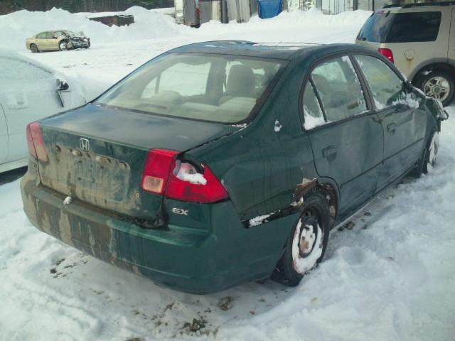 2HGES26731H502225 - 2001 HONDA CIVIC EX GREEN photo 4