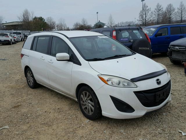 JM1CW2BL1C0132820 - 2012 MAZDA 5 WHITE photo 1