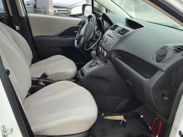 JM1CW2BL1C0132820 - 2012 MAZDA 5 WHITE photo 5