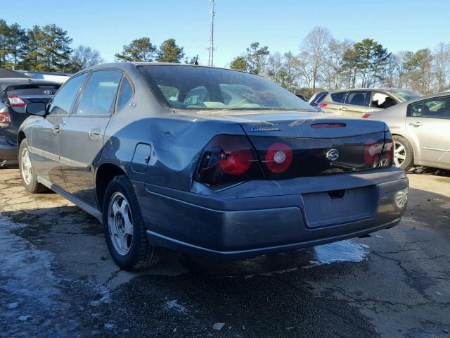 2G1WF55E259332604 - 2005 CHEVROLET IMPALA GRAY photo 3