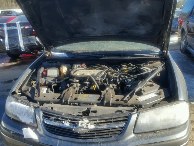 2G1WF55E259332604 - 2005 CHEVROLET IMPALA GRAY photo 7