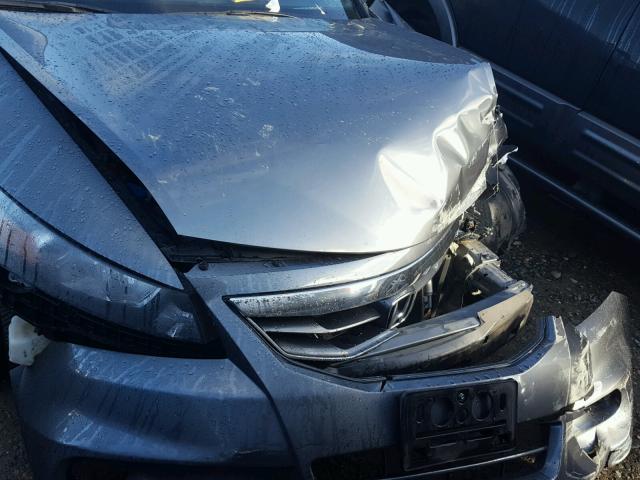 1HGCS1B88CA012428 - 2012 HONDA ACCORD EXL SILVER photo 9