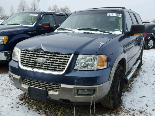 1FMPU17L03LB04382 - 2003 FORD EXPEDITION BLUE photo 2