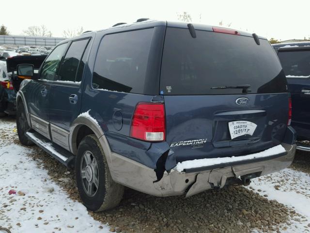 1FMPU17L03LB04382 - 2003 FORD EXPEDITION BLUE photo 3