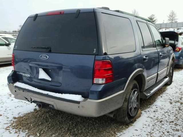 1FMPU17L03LB04382 - 2003 FORD EXPEDITION BLUE photo 4