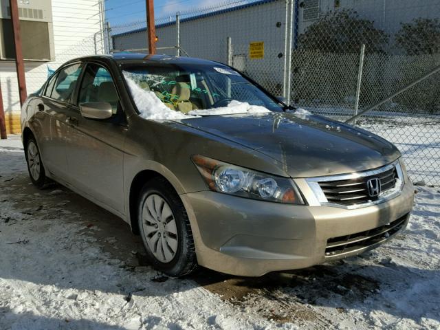 1HGCP2F30AA129777 - 2010 HONDA ACCORD LX TAN photo 1