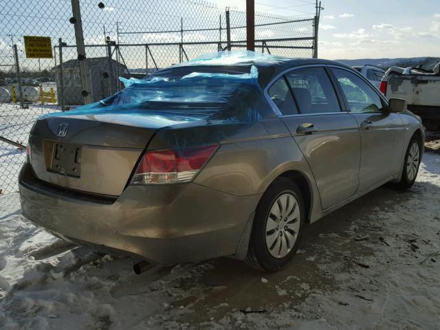 1HGCP2F30AA129777 - 2010 HONDA ACCORD LX TAN photo 4