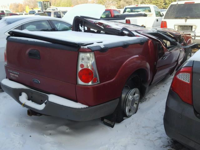 1FMZU77E81UB68657 - 2001 FORD EXPLORER S RED photo 4