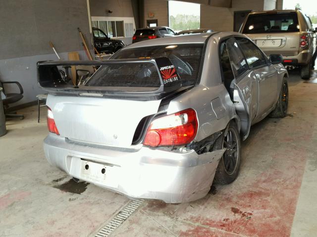 JF1GD29675G525051 - 2005 SUBARU IMPREZA WR GRAY photo 4