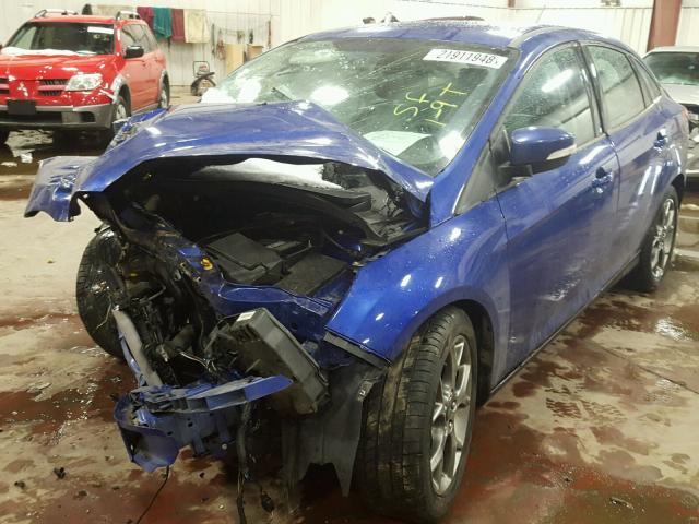 1FADP3F24EL389437 - 2014 FORD FOCUS SE BLUE photo 2