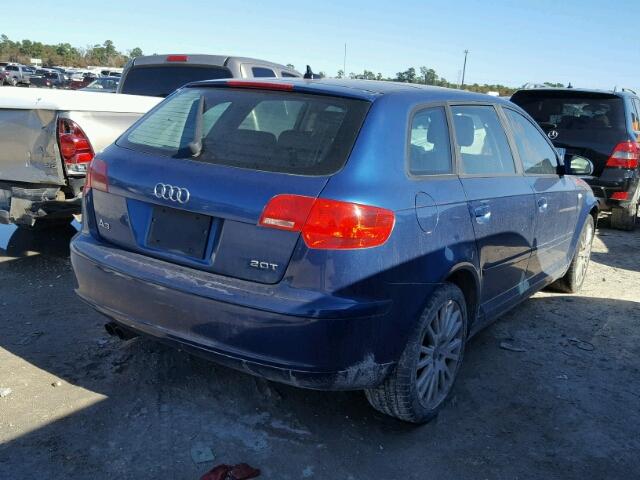 WAUNF78P97A043610 - 2007 AUDI A3 2.0 PRE BLUE photo 4