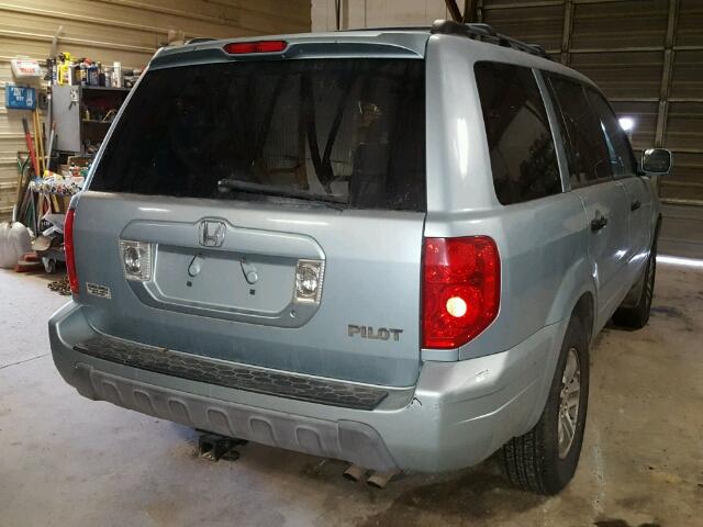 2HKYF18633H593313 - 2003 HONDA PILOT EXL SILVER photo 4