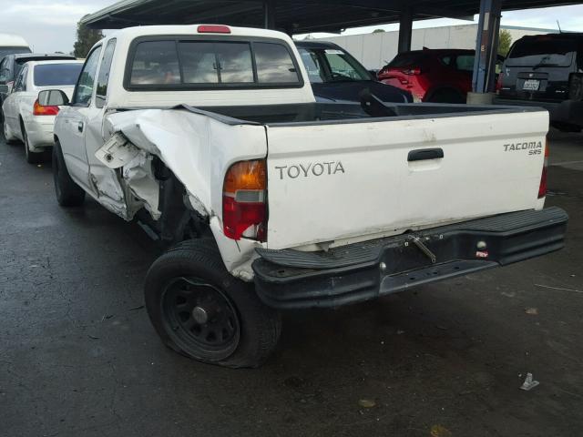 4TAVL52NXXZ536734 - 1999 TOYOTA TACOMA XTR WHITE photo 3