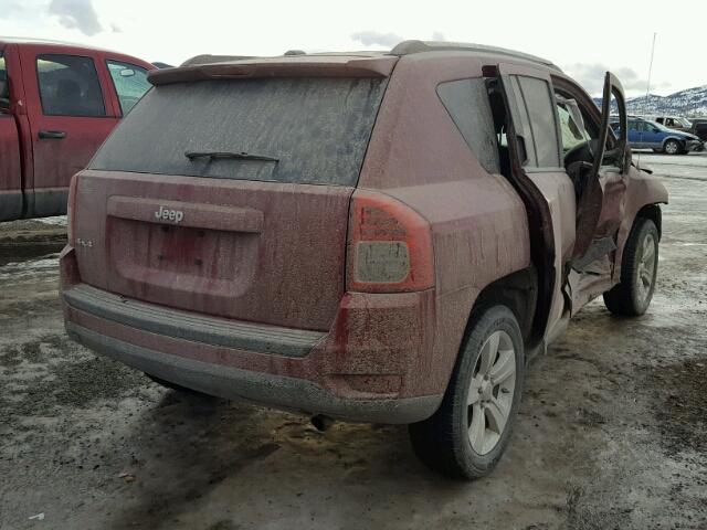 1C4NJDBB1CD655192 - 2012 JEEP COMPASS SP MAROON photo 4
