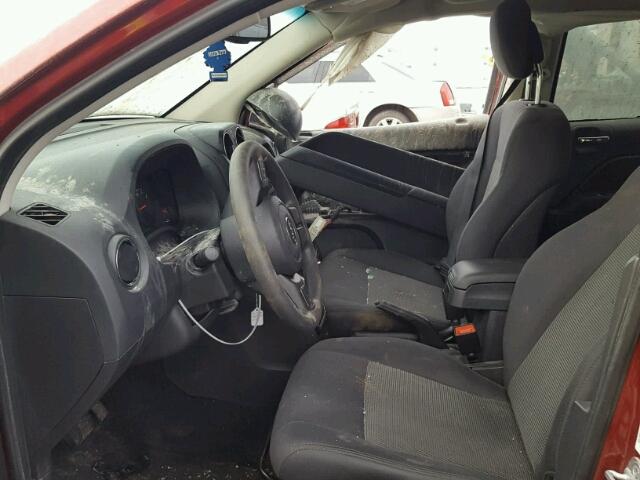 1C4NJDBB1CD655192 - 2012 JEEP COMPASS SP MAROON photo 5
