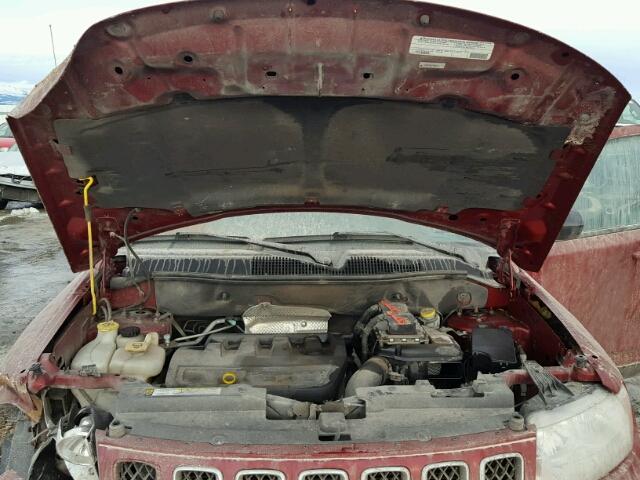 1C4NJDBB1CD655192 - 2012 JEEP COMPASS SP MAROON photo 7