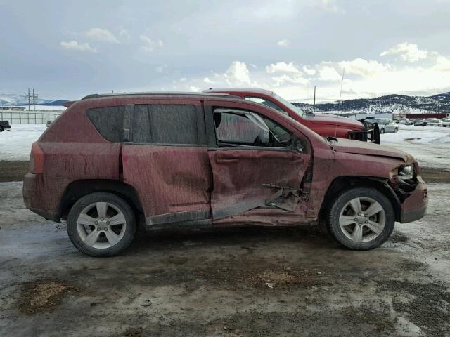 1C4NJDBB1CD655192 - 2012 JEEP COMPASS SP MAROON photo 9