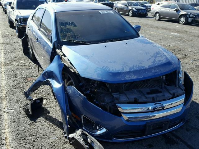 3FAHP0JG8AR233576 - 2010 FORD FUSION SEL BLUE photo 1