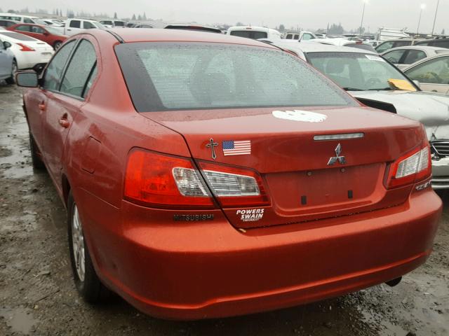 4A32B2FF8BE016380 - 2011 MITSUBISHI GALANT FE RED photo 3