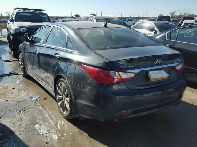 5NPEC4AC8BH121233 - 2011 HYUNDAI SONATA SE BLUE photo 3