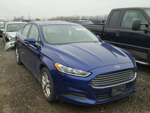 3FA6P0H71DR124748 - 2013 FORD FUSION SE BLUE photo 1