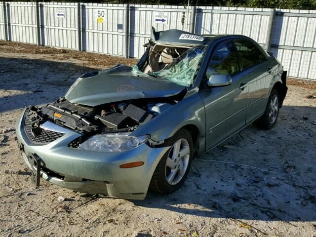 1YVFP80D935M49976 - 2003 MAZDA 6 S GREEN photo 2