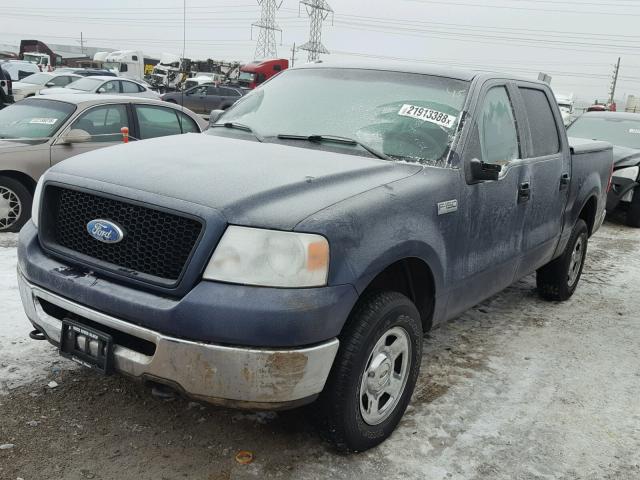 1FTRW14W96KC10930 - 2006 FORD F150 SUPER BLUE photo 2