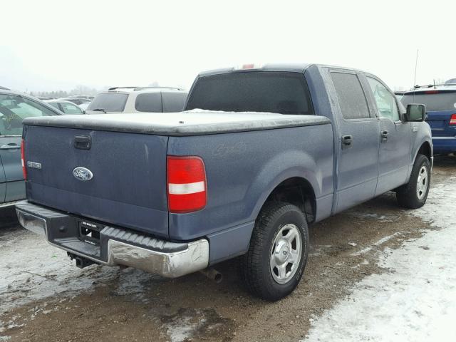 1FTRW14W96KC10930 - 2006 FORD F150 SUPER BLUE photo 4